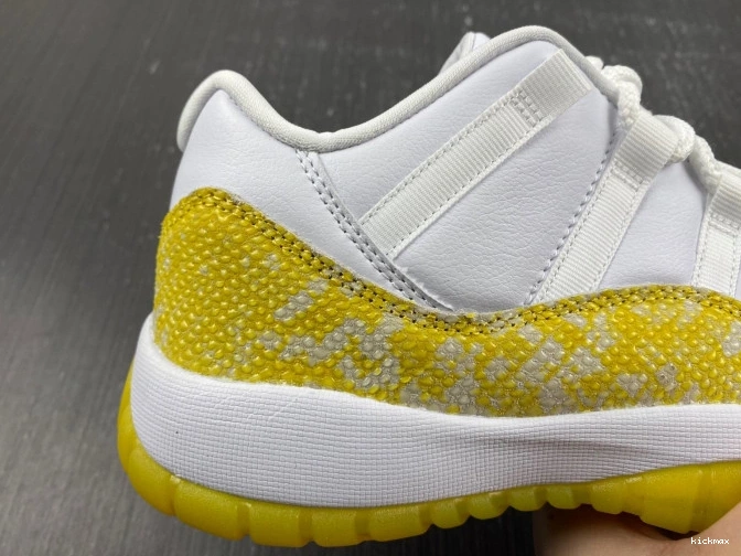 Rep AH7860-107 Snakeskin Air Jordan Low 11 WMNS Yellow 0726